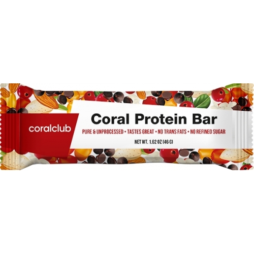 Энергия және өнімділік: Coral Protein Bar (Coral Club)