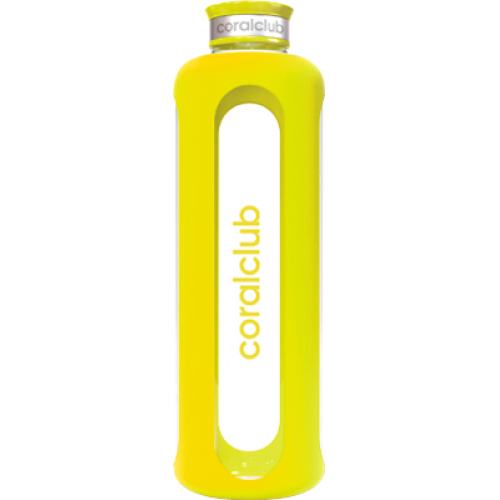 Стеклянная бутылка ClearWater Желтая, water, бутылка, вода, water glass